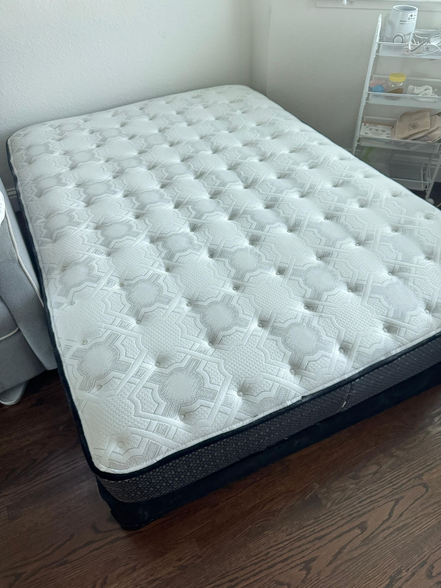 Sealy Full Size Mattress w/ Box Spring & Frame – $75 (SF Pickup)