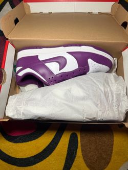 Nike Dunk Low White Purple Sneakers
