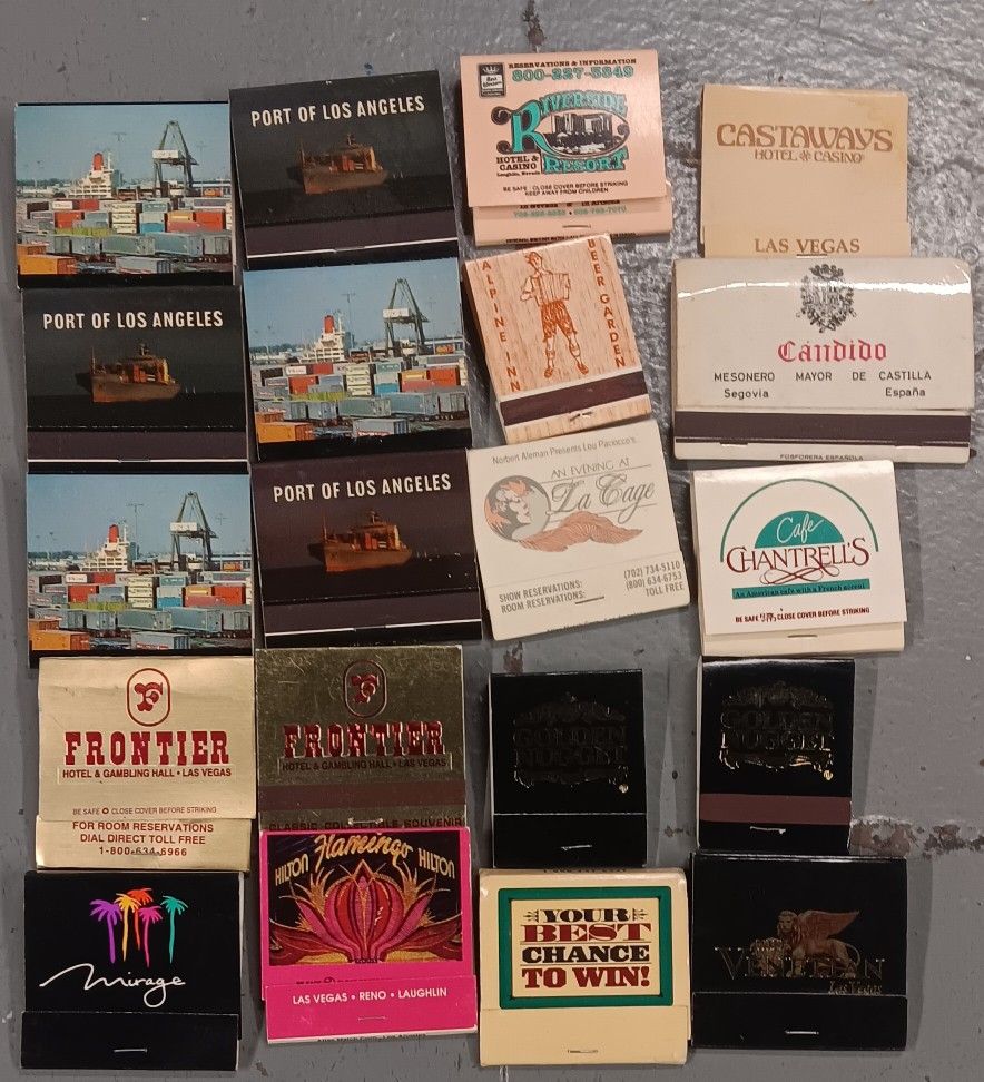 Lot Of 39 Vintage Matchbooks Souvenirs