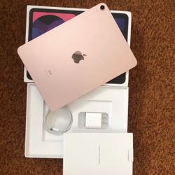 New iPad Air M2 Chip Pink 128 Gig Verizon