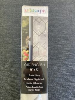 Old English Glass Window Film