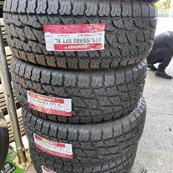 275/55/20 Landspider At set Of 4 New Tires Installed And Balanced