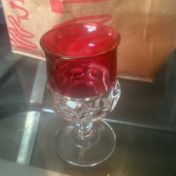 6 Cranberry Glasses