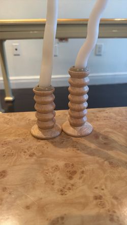 Wooden Candlestick Holders