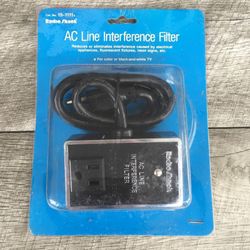 Radio Shack 15-1111 AC Line Interference Filter Retro Analog TV