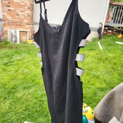 Little Black Cute Dress With Open Sides