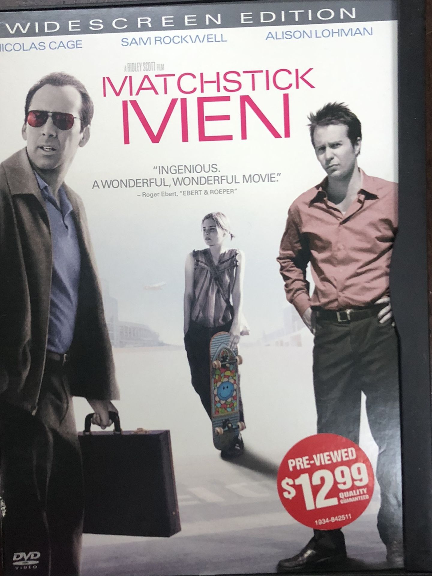Matchstick Men DVD