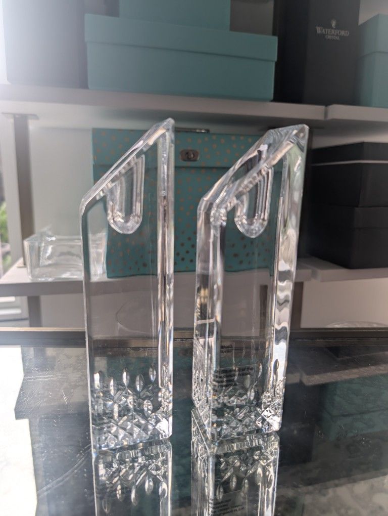 Waterford Lismore 8" Candlestick - Set Of 2 - New - Wedding Gift - Crystal