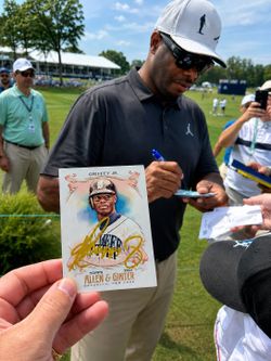 Ken Griffey Jr. Signed 2021 Topps Allen & Ginter Card — Gold Autograph w/ Signing Photo Proof