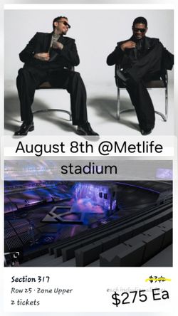 Usher/ Chris Brown concert tickets