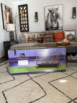Rabbit cage home on wheels