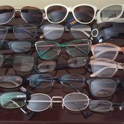 30 Pairs of Sunglasses and Reading Glasses- Multiple Ranges - One Pair of Motorcycle Googles 