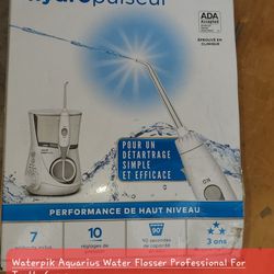 Waterpik Aquarius Water Flosser Professional For Teeth, Gums, Braces, Dental Care, Electric Power With 10 Settings, 7 Tips For Multiple Users And Need