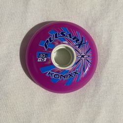 Konixx Pulsar-X +0 inline hockey wheel in pink 80mm