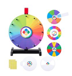 WinSpin Teachers' Choice All in 1, 12", 26-Slot, Tabletop Prize Wheel - Game Ideas
