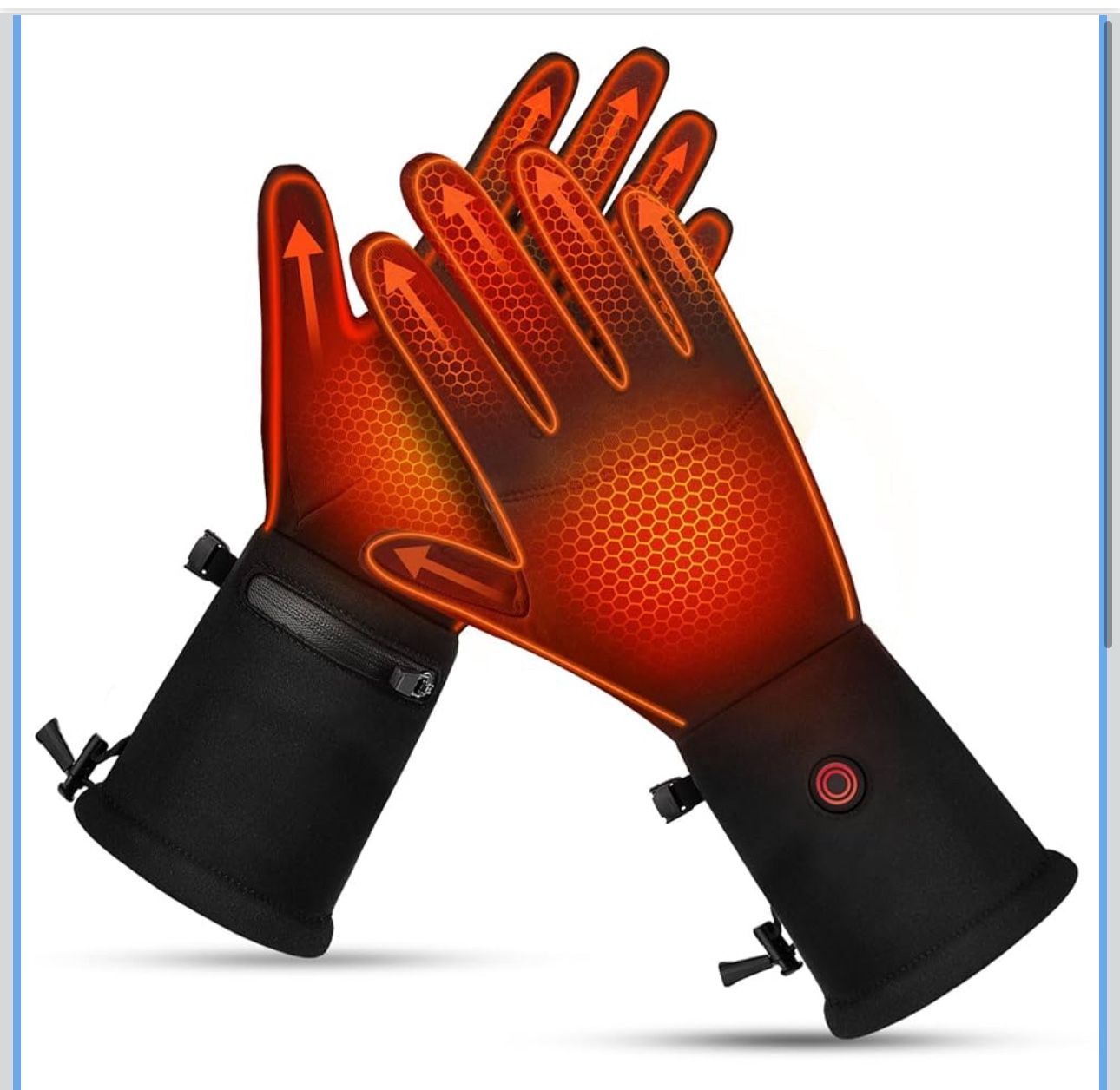 Heated Gloves, Electric Gloves Heated for Men/Women Rechargeable, Waterproof Work Motorcycle Glove for Winter Outdoor