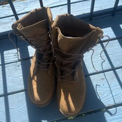 Brown Military Boots 