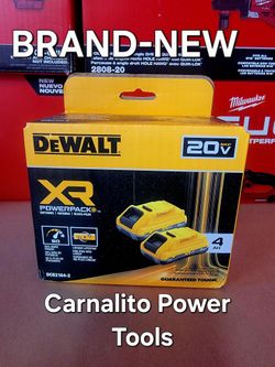Dewalt 20V MAX XR Lithium-Ion 4.0 Ah Battery Packs (2-Pack)