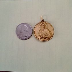 Gold Plated Religious Pendant 