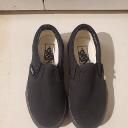All Black Vans Kids Size 11