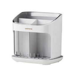 utensil holder with drain rack 