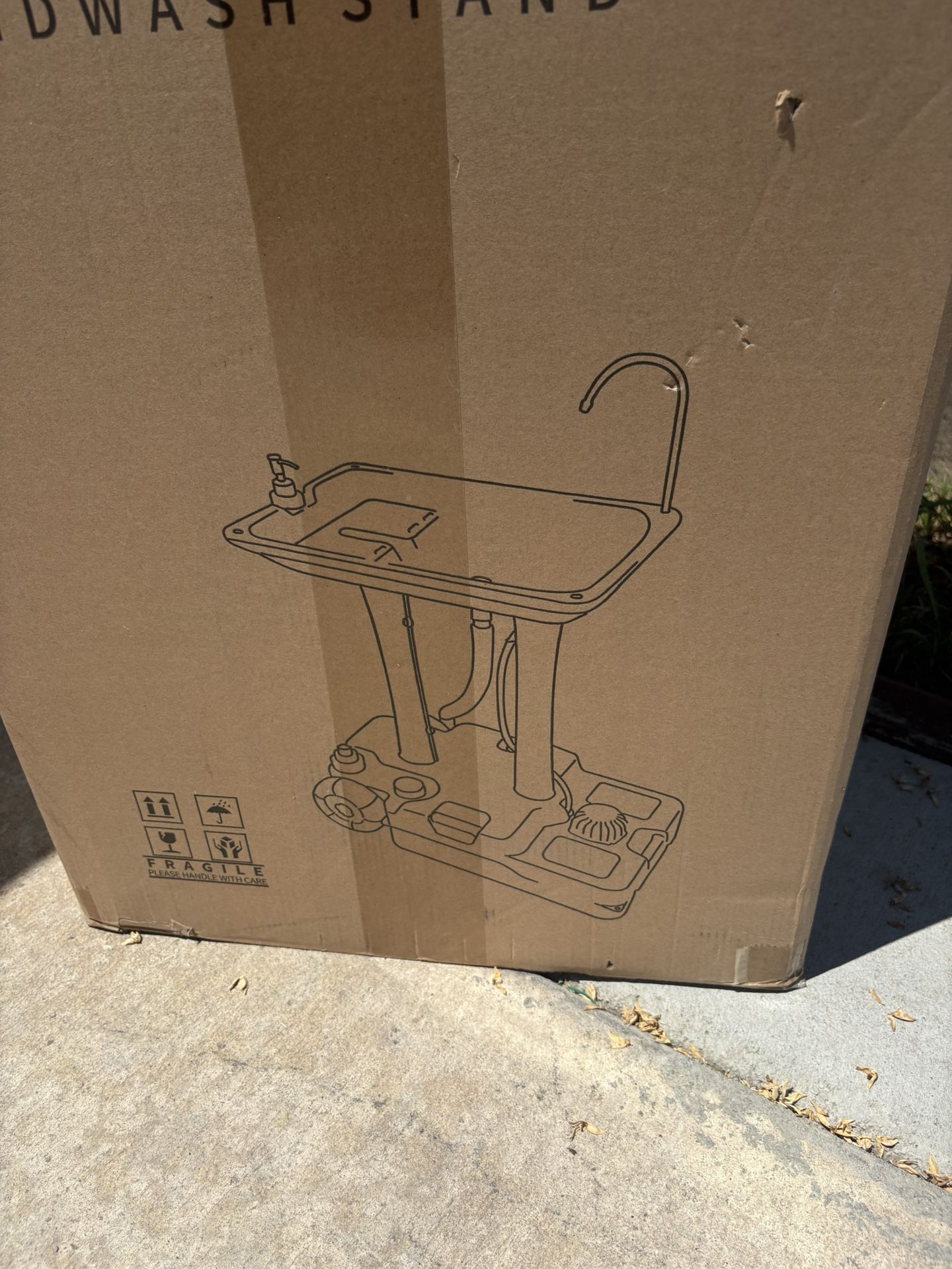 YITAHOME Camping Toilet Portable And Wheeled Mobile Handwash Stand