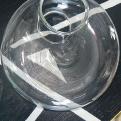 Round Hanging Glass Vase