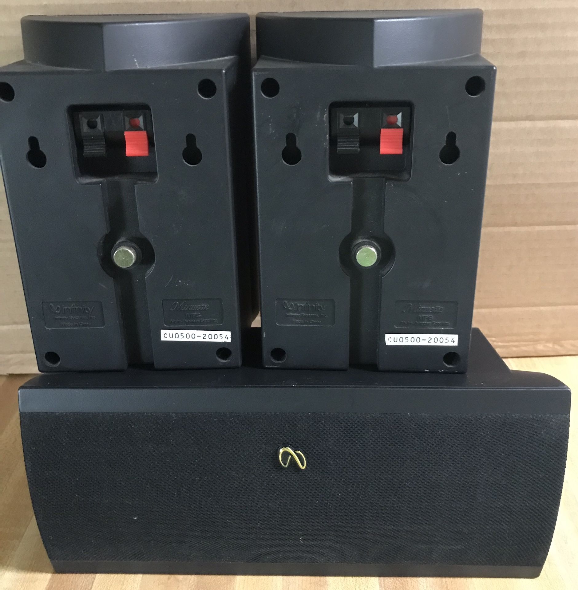 Infinity Minuette MPS Set of 3 Surround Sound Satellite Speakers for