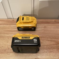 New Dewalt Batteries 20V 5AH ($65Each Cada Una)