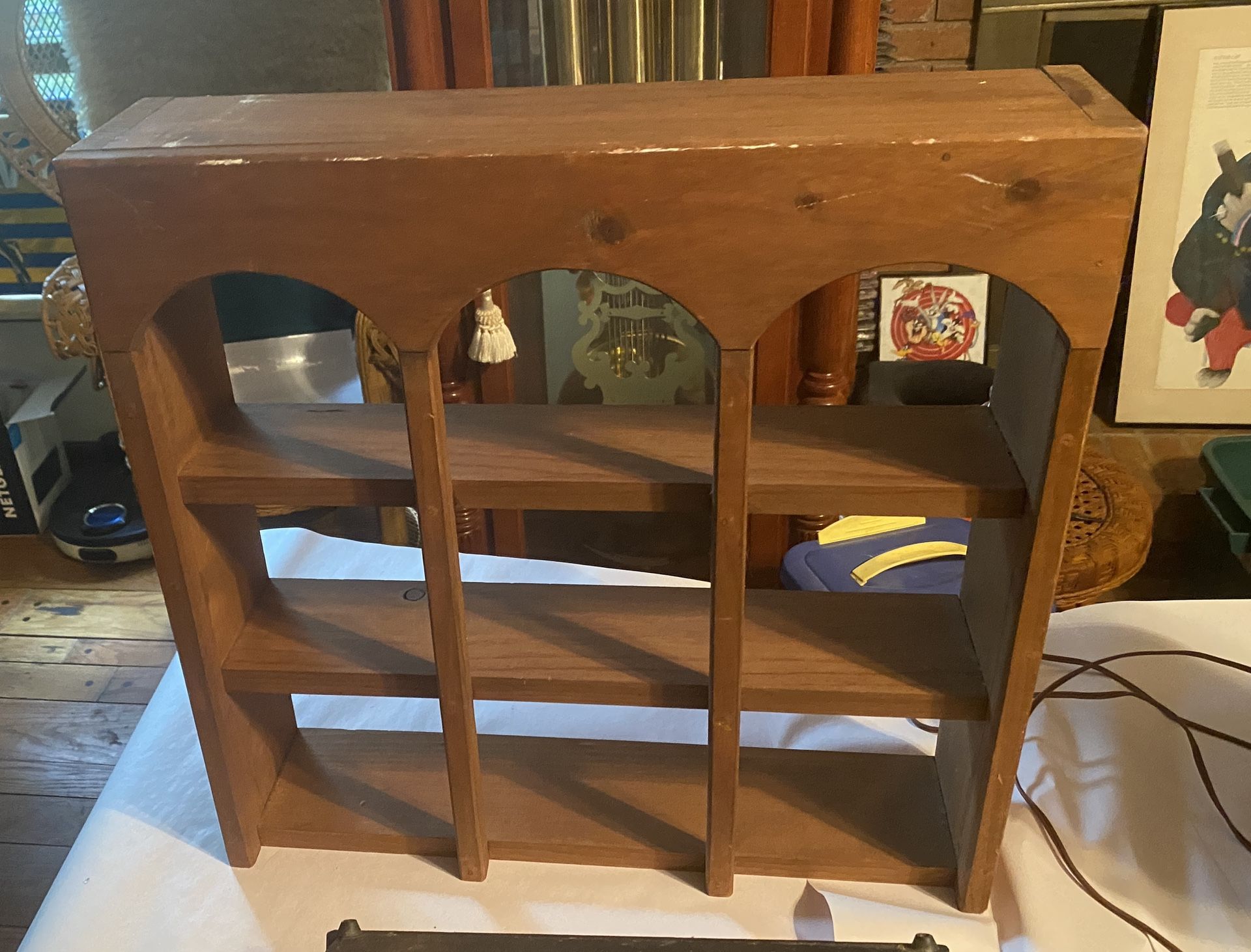 Two Wall-Mounted Knickknack Shelves