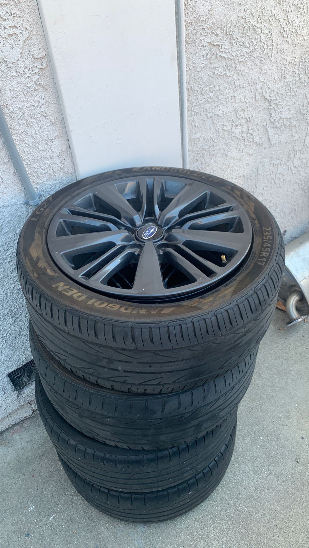 Subaru stock wheels with tires 2018 wrx