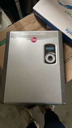 Rheem 18kW 240V Tankless Electric Water Heater, Gray