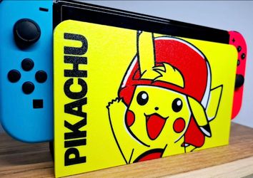 Pikachu Nintendo switch one 3D printed