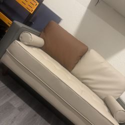 Multi Color Leather Couch 