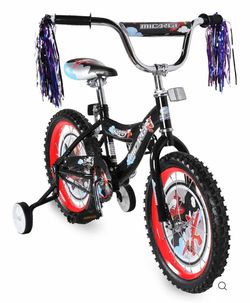 Boys' 16 Inch Micargi Black Kiddy Bike