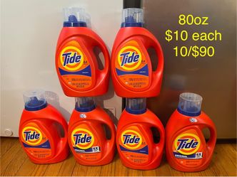10 Tide detergent 80oz