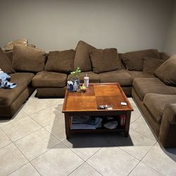Large Sofa With Tea Table