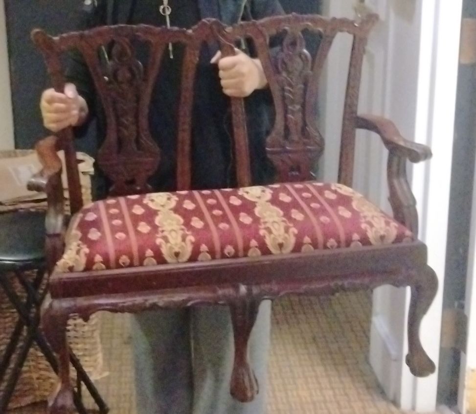 Chippendale Style Child's Loveseat