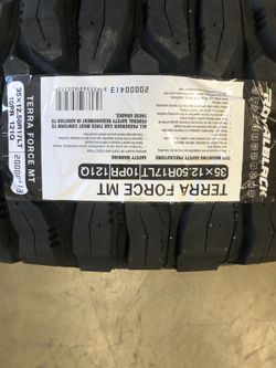 Brand New Tires (1) Royal Black MT (LT35x12.50R17) (Single) ($186)