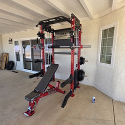 Functional Trainer / Squat Rack | Set of Weights | Adj Bench | Advance barbell | FREE DELIVERY 🚛