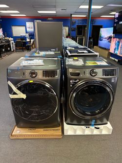 GE Premium Washer and Gas Dryer Set Brand New 10 yr warrt