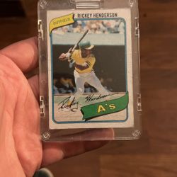1980 Topps Rickey Henderson RC #482