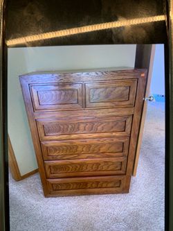 Tall Wood Chest of Drawers