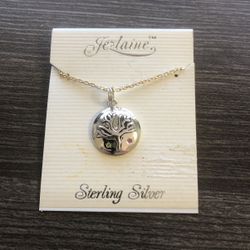 new sterling silver pendant & necklace