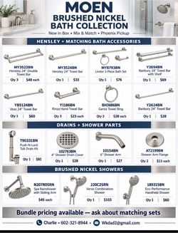 Moen brushed nickel bath accessory collection