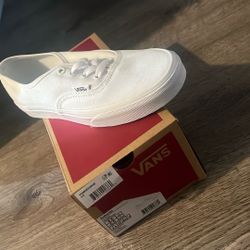 White Women Vans Size 6