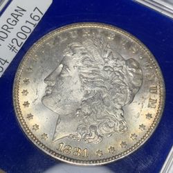 1881 Morgan Silver Dollar Mint State