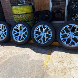 Rines Nuevos 22X9 Para Chevrolet Gmc Sierra Tahoe Yukon Suburban Avalanche Silverado Escalade Nissan Tittan Dodge Ram 6 Virlos