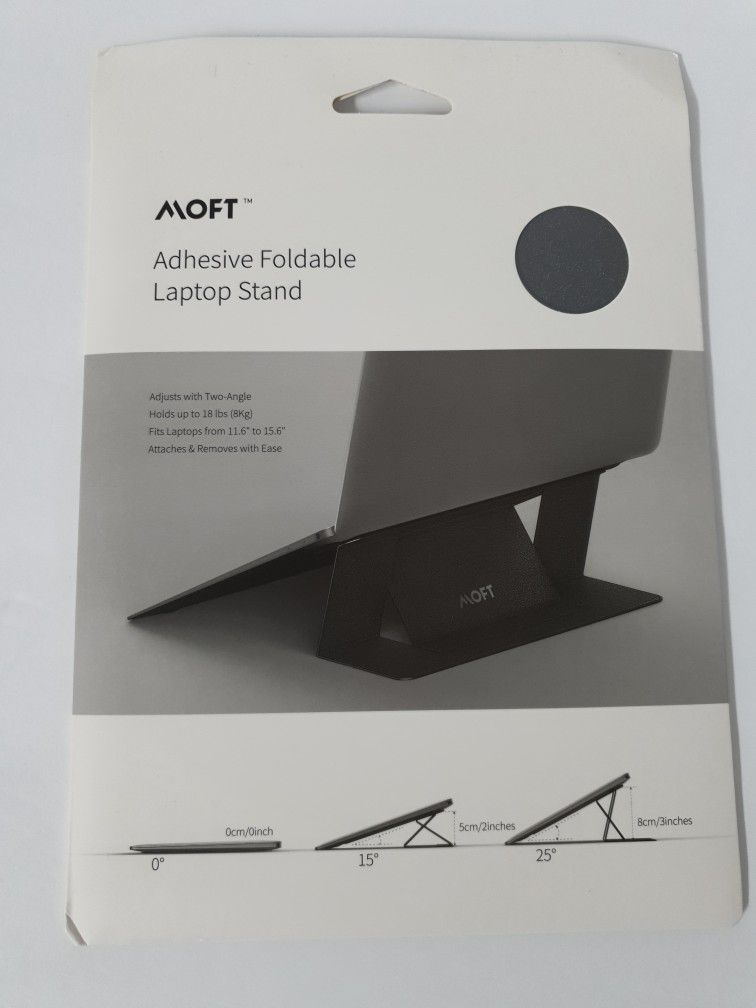 MOFT Lightweight Portable Laptop Adjustable Stand Silver / Gray MacBook Universal, New. Condition is New...
Manufacturer's Description:
3mm thick, 3 o