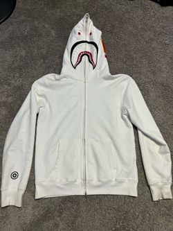 White Bape hoodie Size Large